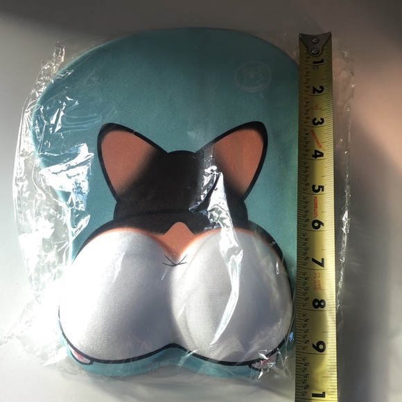 Tri color corgi butt mouse pad - Picture 4 of 5